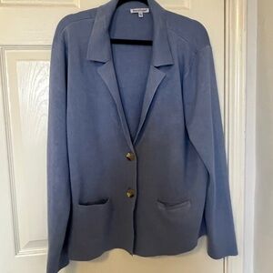 North Style, light blue Cardigan blazer sweater, XL